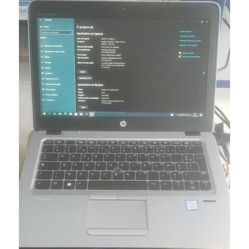 HP EliteBook 820 G4 - 14" Intel core i7-7600U - 2.8 GHz - Ram 16 Go - DD 500 Go