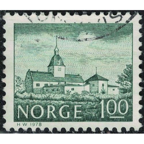 Norvège 1978 Oblitéré Used Manor House Manoir Austratt Austrat Y&t No 722 Su