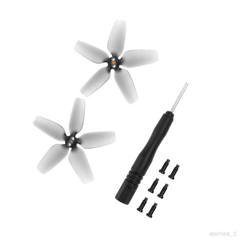 Aternee Hélices Props Pour Drone Quadcopter Accessoire 1 Paire Gris