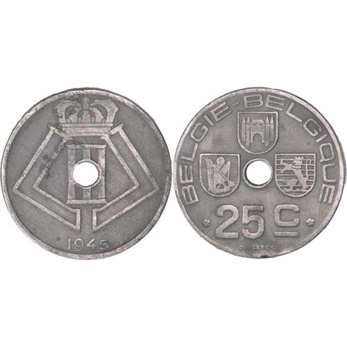 Belgique - 1945 - 25 Centimes - Léopold Iii - 10-047