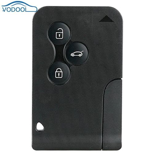 Étui pour télécommande 3 boutons, pliable avec petite clé, pour Renault Clio Logan Megane 2 3