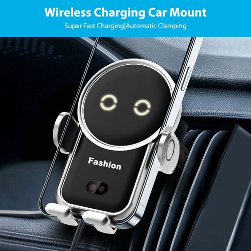 Support De Téléphone Pour Voiture, Chargeur Sans Fil 15w, Induction Automatique, 360 Degrés, Réglable, Pour Iphone Samsung Xiaomi