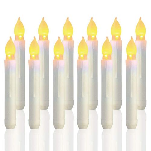 12PCS Bougies Cônes LED Sans Flamme Bougies Flottantes Harry Potter à Piles pour Fête Salle de Classe Mariage Décorations de Noël