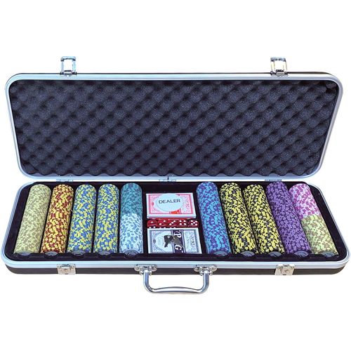 Jeu De Poker Dlx 500 Clay Chips 13.5gr