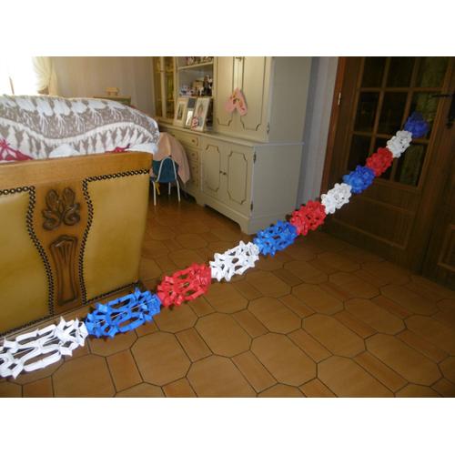 guirlande papier tricolore longueur 3.50m C.E.P. BEAUJOLAIS lot de 4