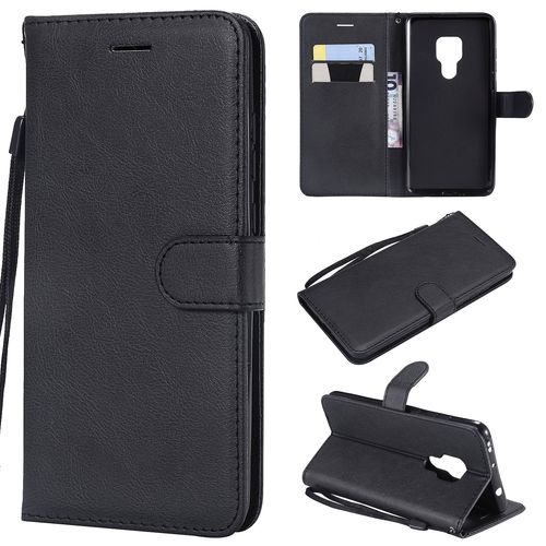 Coque Pour Huawei Mate 20,Portefeuille Etui Housse En Cuir Protection Avec Porte Cartes,Antichoc Etui A Rabat Pochette Pour Huawei Mate 20,Noir