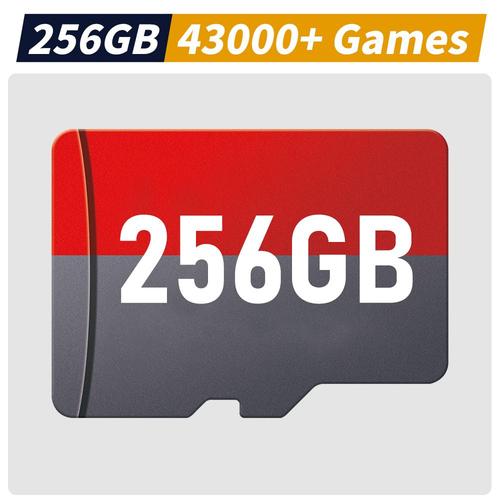 256 Go-43000 Jeux - Carte Tf De Jeu Pour Steam Deck, Jeux Rétro Pour Win 512, Ayanbones Windows, Pc 600, Ps3, Ps2, Wii, Ps1, N64, Snes, Game Cube, 51400 Go