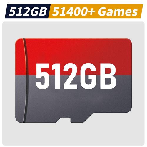 Jeux 512 Go-51400 - Carte Tf De Jeu Pour Steam Deck, Jeux Rétro Pour Win 512, Ayanbones Windows, Pc 600, Ps3, Ps2, Wii, Ps1, N64, Snes, Game Cube, 51400 Go