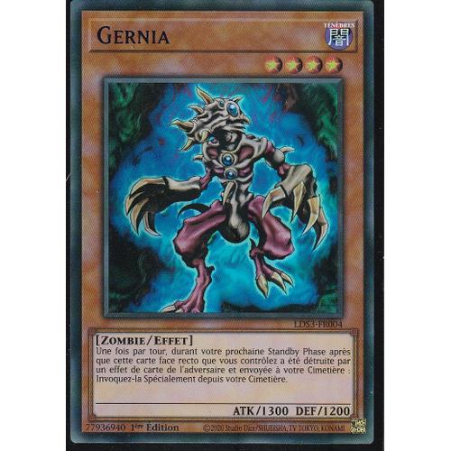 Carte Yu-Gi-Oh - Gernia - Lds3-Fr004 - Ultra-Rare - Titre Bleu -