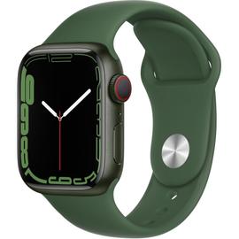 Apple Watch Series 7 (GPS + Cellular) - Boitier 41 mm Aluminium Vert avec Bracelet Sport Vert