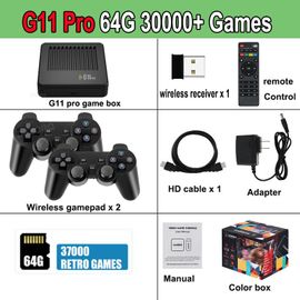 Console Retro Ancien Console Rétro 4K Plug & Play - 60 000 Jeux & 70 émulateurs Inclus - Format Ultra-plate (120cm) Game Stick 4k Retro