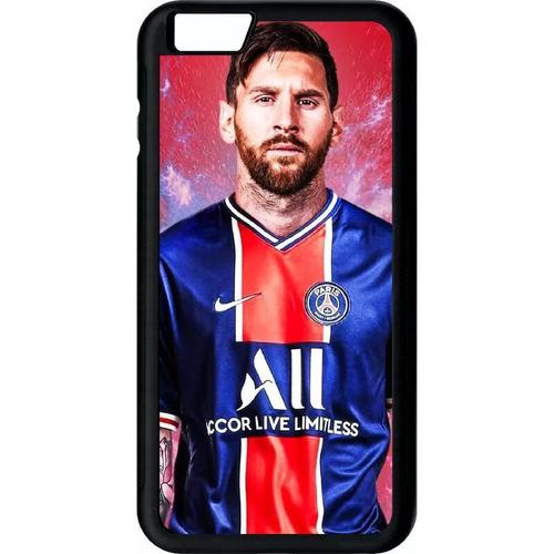 Coque Iphone 6+ - Messi Psg - Noir