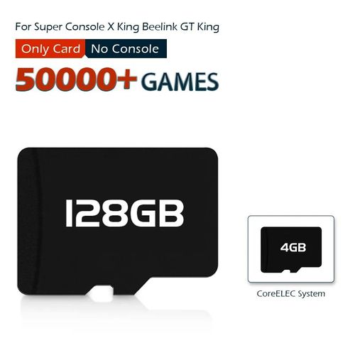 Pour X King 128g-4g - Super Console De Jeu X King, Carte De Jeu Pour Beelink, Ightking, Ightking Pro, Console Tv Box Avec 60000 Jeux Pour Psp, Ps1, Sega Saturn, Dc
