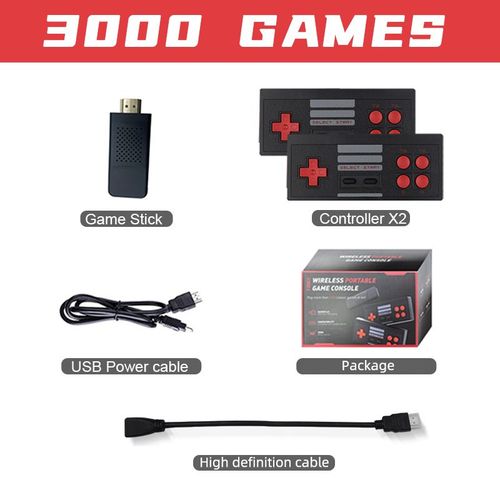 Balck - Mini Console De Jeu Vidéo Irus Corn, Émulateur De Lecteur Gbc Gb Nes, David Dendy Nostalgia Stick 3000, Machine De Jeux Rétro