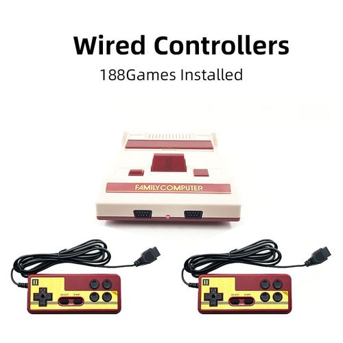 Contrôleurs Câblés - Consoles De Jeux Vidéo David Rétro H101, Version Filaire Et Sans Fil, 188 Jeux Intégrés, Rouge, Blanc, Machines De Jeu, Sortie Av Compatible Hdmi