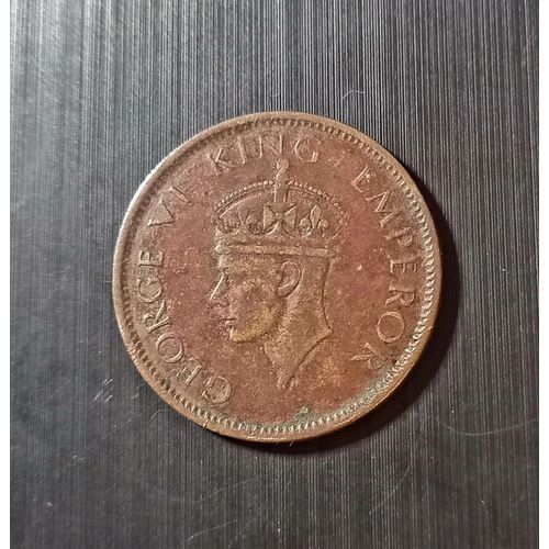 Monnaie Inde Britannique ¿ Anna 1941 - George Vi Fleurs De Lys Courtes ¿ Calcutta