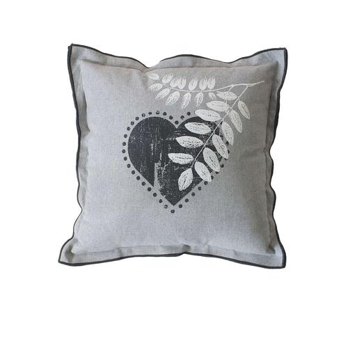 Coussin Imprimé C?Urs Gris 40 X 40 Cm