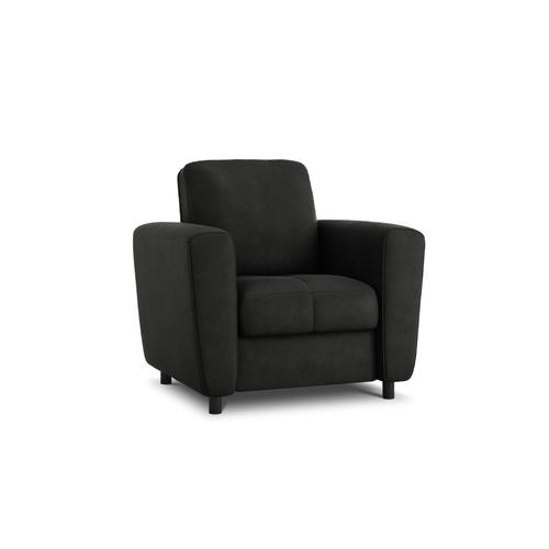 Fauteuil En Cuir Véritable Noir