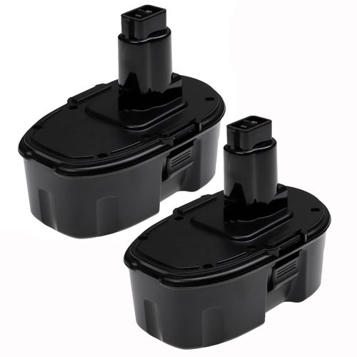EXTENSILO 2x Batteries compatible avec Dewalt DC411B, DC411KL, DC411KA, DC490KA, DC490B, DC495KA, DC495B outil électrique (3300 mAh, NiMH, 18 V)