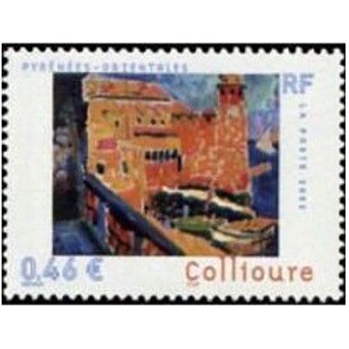 France 2002, Très Beau Timbre Neuf** Luxe Yvert 3497, Collioure (Pyrénées Orientales) "Le Phare De Collioure" Par André Derain.