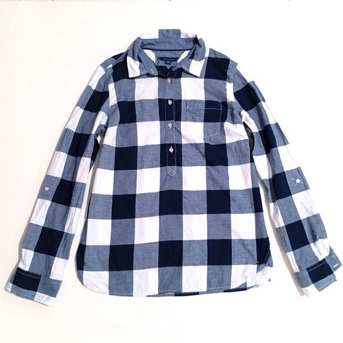 Chemise Tommy Hilfiger Pour Femme. Manches Longues. Bleu Marine. Taille M