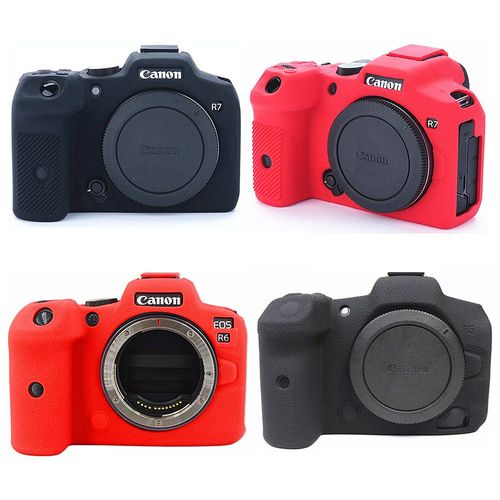 Eos r5 rouge - Coque De Protection En Silicone Pour Appareil Photo Numérique Canon Eos