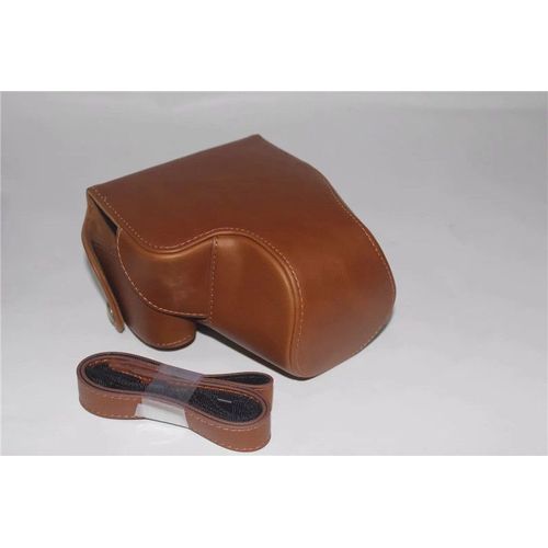 Marron - Étui en cuir PU avec bandoulière pour appareil photo Panasonic LUMIX DMC FZ200 fz200