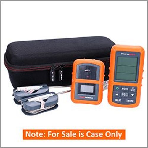 Noir - Eva Semi-étanche, Étui De Transport Résistant Aux Chocs, Pour Thermopro Tp20/tp08/tp07