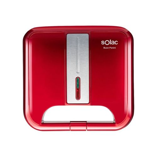 Solac SD5057 Buon Panini - Croque-monsieur - 750 Watt - rouge/acier inoxydable