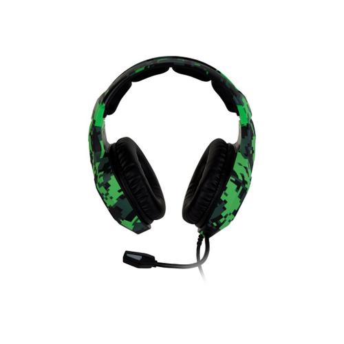 Verbatim SureFire Skirmish - Gaming - micro-casque - circum-aural - filaire - jack 3,5mm - camouflage vert