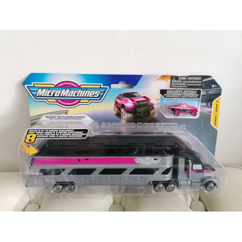 Jouet Micromachines Camion De Transport (Rose) - Hasbro - 2021
