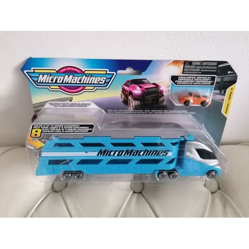 Jouet Micromachines Camion De Transport (Bleu) - Hasbro - 2021