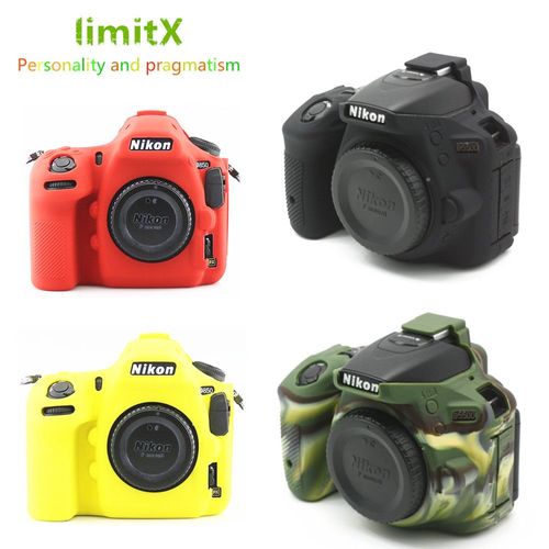 D7100 D7200 noir - Housse en Silicone DSLR Sac Photo pour Nikon