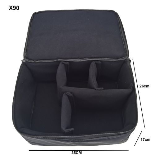 X90 - Sac À Main Imperméable Pour Appareil Photo Dslr, Sacoche De Protection Intérieure Rembourrée, Portable, Doublure Super Épaisse, Résistant Aux Chutes