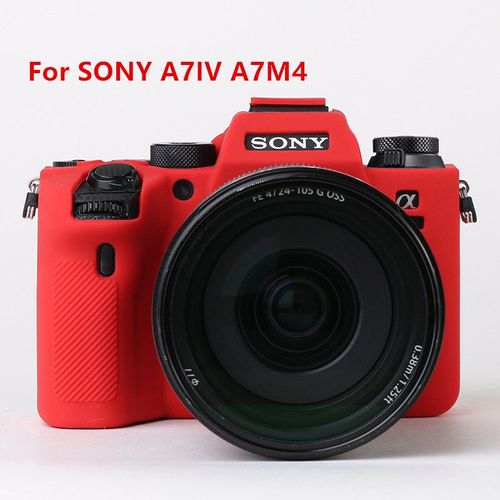 A7iv a7m4 rouge - Housse En Silicone Souple Sac Photo Pour Sony