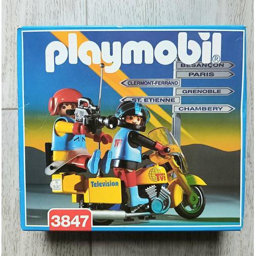 Playmobil 3847 - Reporter TV moto - playmobil