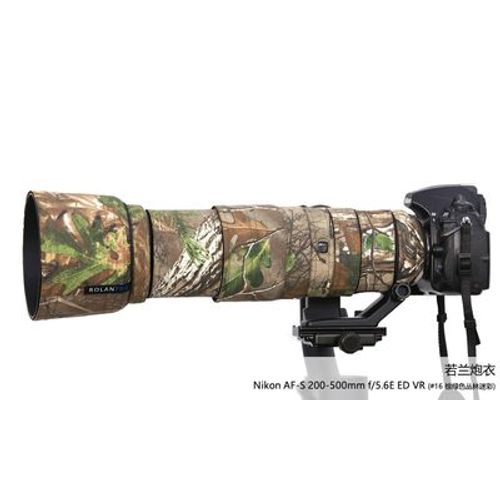 Couleur numéro 16 - manteau de Camouflage pour objectif, housse imperméable en Nylon pour lentille Nikon, 200 500mm f/5.6E ED VR