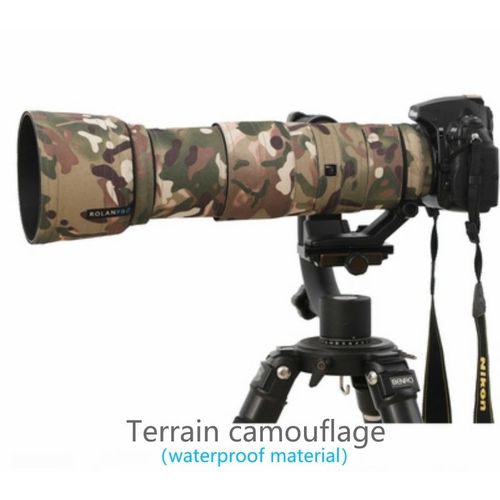 Terrain étanche - manteau de Camouflage pour objectif, housse imperméable en Nylon pour lentille Nikon, 200 500mm f/5.6E ED VR