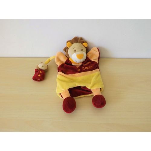 Doudou Lion Jaune Bordeau Doudou Et Compagnie