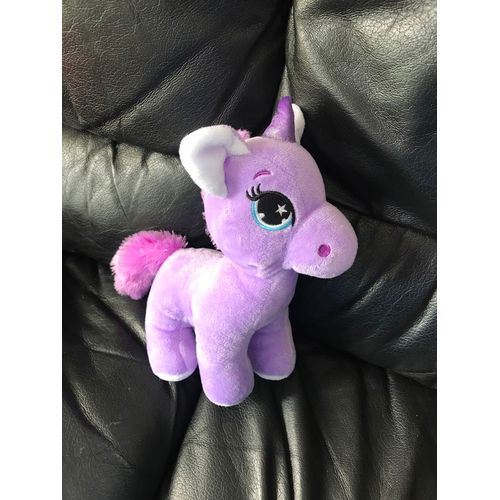 Doudou Peluche Licorne Violette Sandy 20cm