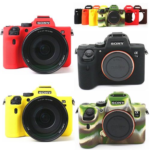 A7iii a7riii rouge - Silicone Armure Housse De Sac Photo Pour Sony