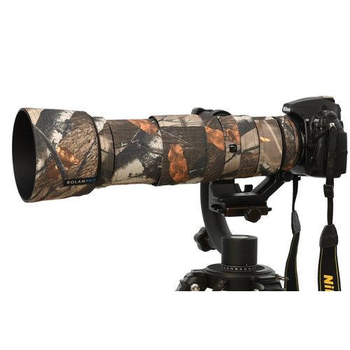 Coton numéro 1 - housse'objectif pour Nikon AF S 200 500mm f/5.6E ED VR, Camouflage, manteau, housse de pluie, étui pour armes à feu, manchon'objectif