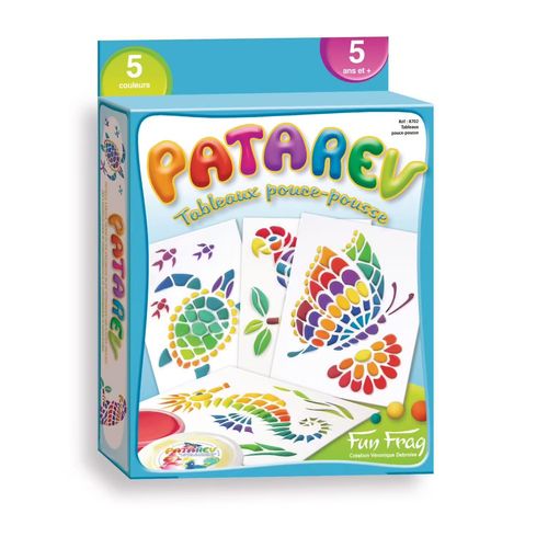 Kit Tableaux Pouce Pousse - Tableaux À Décorer Avec De La Pâte À Modeler Patarev