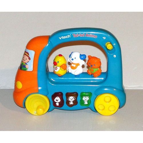 Autobus Tut Tut Animo Vtech - Jouet Bus Scolaire Autocar 1er Age Musical 23 Cm