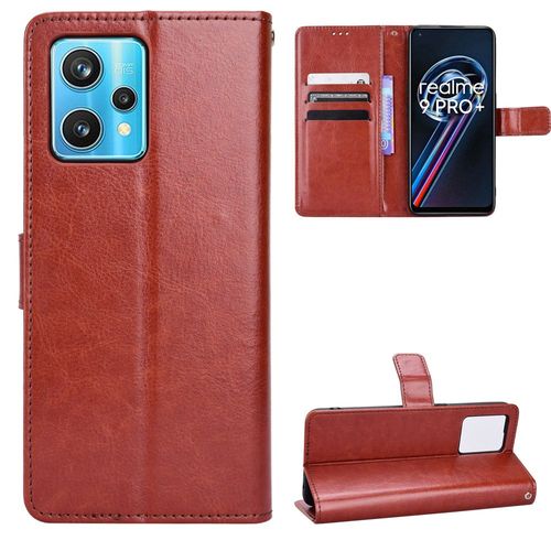 Coque Realme 9 Pro,Etui Pour Realme 9 Pro,Coque En Cuir Pour Realme 9 Pro,Etui Portefeuille 3 Emplacements Pour Cartes,1 Money Pocket,Convient A Coque La Realme 9 Pro,Marron