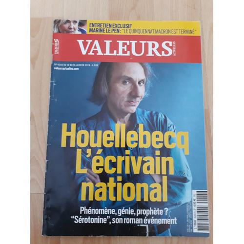 Valeurs Actuelles - Houellebecq L'écrivain National