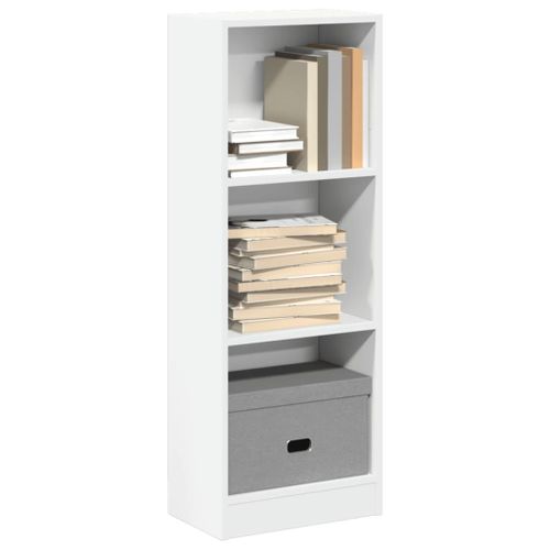 Vidaxl Bibliothèque Blanc 40x24x109 Cm Bois D'ingénierie