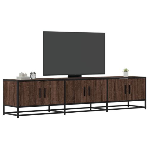 Vidaxl Meuble Tv Chêne Marron 180x35x41 Cm Bois D'ingénierie