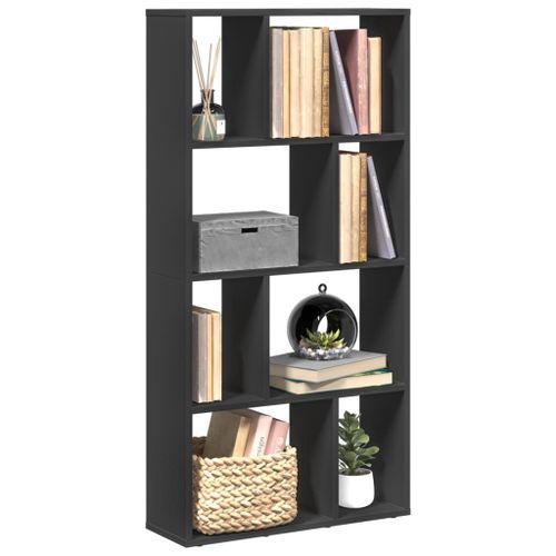 Vidaxl Bibliothèque Noir 60x20x120 Cm Bois D'ingénierie