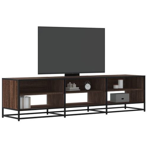 Vidaxl Meuble Tv Chêne Marron 180x40x46 Cm Bois D'ingénierie